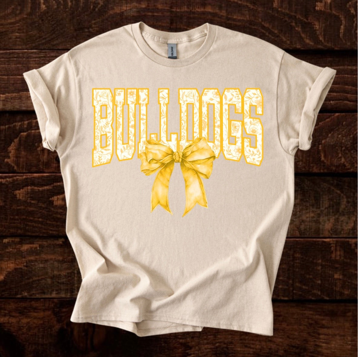 Bulldogs Gold Bow Youth